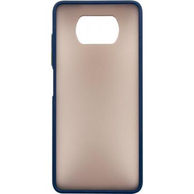 Чохол до мобільного телефона Dengos Matt POCO X3, blue (DG-TPU-MATT-69)