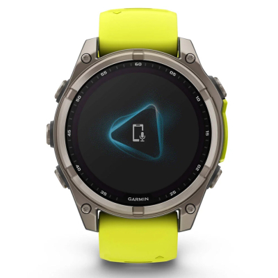 Смарт-годинник Garmin fenix 8 47mm,Saph Solar, BareTi/Graphite,AmpYe/GrphBnd (010-02906-21)