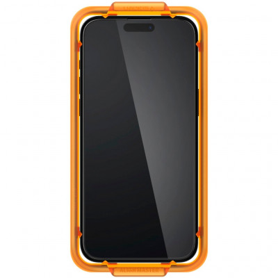 Скло захисне Spigen Apple iPhone 15 Pro Max Glas.tR AlignMaster FC Black (2P) (AGL06875)