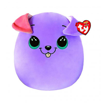 М'яка іграшка Ty Squish-a-Boos Фіолетовий пес Bitsy 20 см (39225)