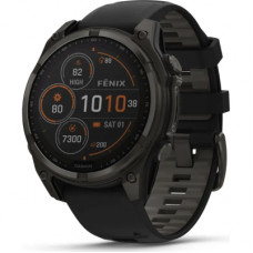 Смарт-годинник Garmin fenix 8 51mm,Saph Solar,CrbnGry Ti/Blk,Blk/PblGryBnd (010-02907-11)