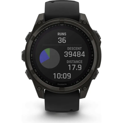 Смарт-годинник Garmin fenix 8 51mm,Saph Solar,CrbnGry Ti/Blk,Blk/PblGryBnd (010-02907-11)