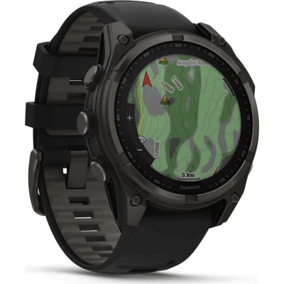 Смарт-годинник Garmin fenix 8 51mm,Saph Solar,CrbnGry Ti/Blk,Blk/PblGryBnd (010-02907-11)