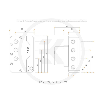 Помпа для СРО Ekwb EK-Quantum Kinetic FLT 80 D5 PWM D-RGB - Plexi (3831109851166)