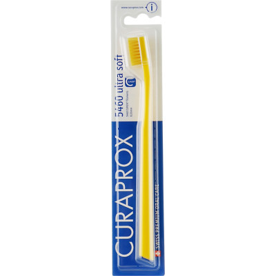 Зубна щітка Curaprox CS 5460 Ultra Soft Ультрам'яка D 0.10 мм Жовта з жовтою щетиною (CS 5460-03)
