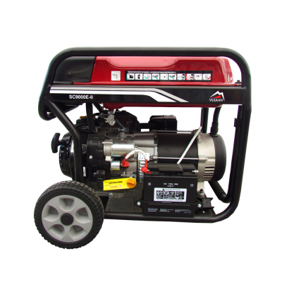 Генератор Vulkan 7,0kW ел.старт, 25л, колеса (SC9000E-II)
