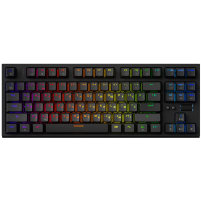 Клавіатура GamePro MK180B Hot-Swap Red Swich RGB USB UA Black (MK180B)