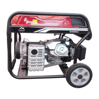 Генератор Vulkan SC6000E-II 1ф 5,0kW, ел.старт, бак-25л, колеса (SC6000E-II)