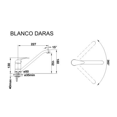 Змішувач Blanco DARASжемчуг (520735)