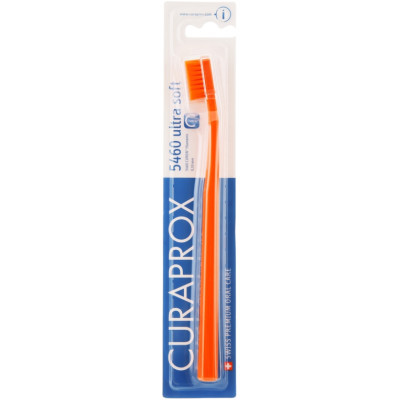 Зубна щітка Curaprox CS 5460 Ultra Soft Ультрам'яка D 0.10 мм Помаранчева з помаранчевою щетиною (CS 5460-05)