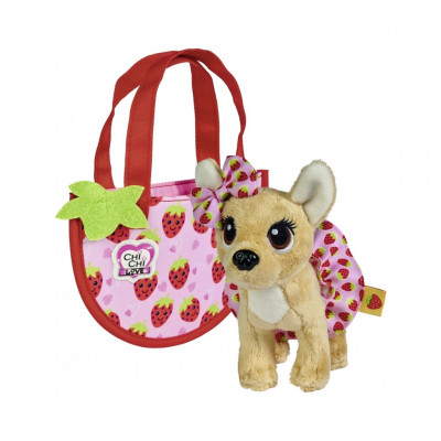 М'яка іграшка Chi Chi Love Собачка Маленька ягідка з сумочкою 15 см (5890147)