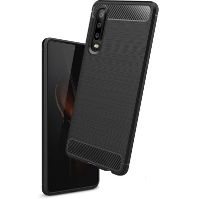 Чохол до мобільного телефона Laudtec для Huawei P30 Carbon Fiber (Black) (LT-P30B)