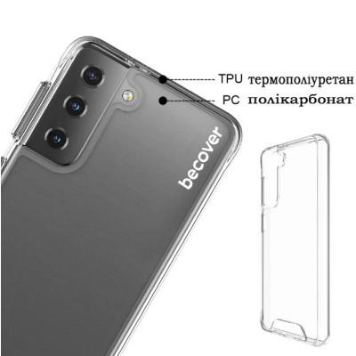 Чохол до мобільного телефона BeCover Space Case Samsung Galaxy S21 FE SM-G990 Transparancy (709354)