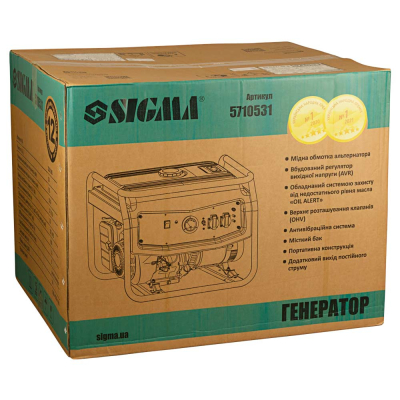 Генератор Sigma 220V/380V 3ф 9.5/10.0kW электрозапуск (5710531)