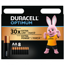 Батарейка Duracell Optimum AA лужні 8 шт. в упаковці (5014726 / 5015601)