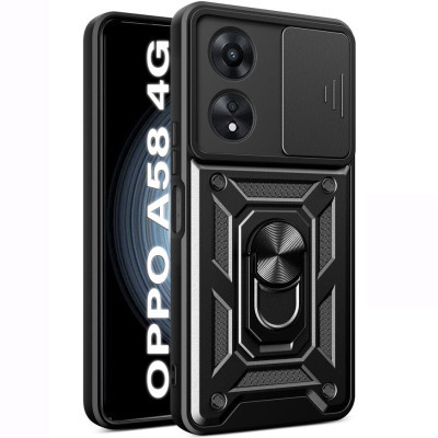 Чохол до мобільного телефона BeCover Military Oppo A58 4G Black (710713)