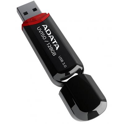 USB флеш накопичувач ADATA 128GB UV150 Black USB 3.0 (AUV150-128G-RBK)