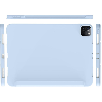 Чохол до планшета BeCover Tri Fold Soft TPU Silicone Apple iPad Pro 12.9 2020/2021/2022 Light Blue (711737)