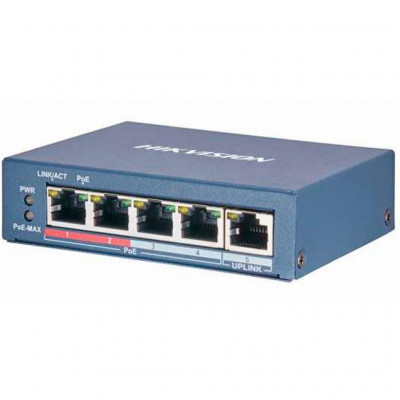Комутатор мережевий Hikvision DS-3E0105P-E/M(B)