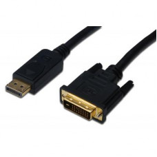 Кабель мультимедійний Display Port to DVI 24+1pin, 2.0m Assmann (AK-340306-020-S)