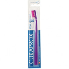Зубна щітка Curaprox CS 5460 Ultra Soft Ультрам'яка D 0.10 мм Фіолетова з рожевою щетиною (CS 5460-34)