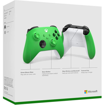 Геймпад Microsoft Wireless Controller Green (QAU-00091)