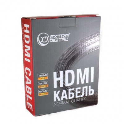 Кабель мультимедійний HDMI to HDMI 10.0m v1.4B 28awg, 14+1, CCS Extradigital (KBH1748)