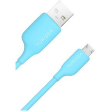 Дата кабель USB 2.0 AM to Micro 5P 1.2m Blue Puridea (L02-USB Blue)