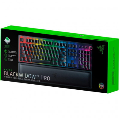 Клавіатура Razer BlackWidow V3 PRO Razer Green Wireless (RZ03-03530800-R3R1)