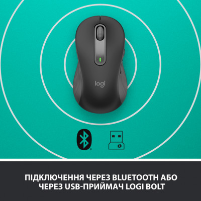 Мишка Logitech Signature M650 L Wireless LEFT Graphite (910-006239)