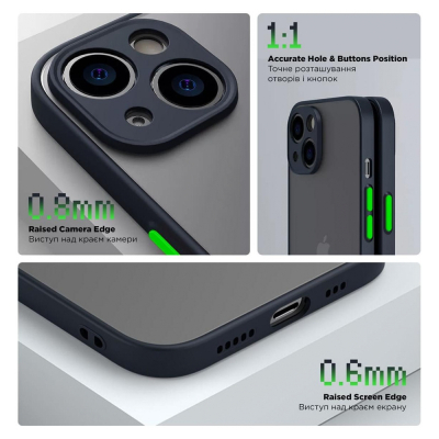Чохол до мобільного телефона Armorstandart Frosted Matte Realme C55 Navy Blue (ARM70484)