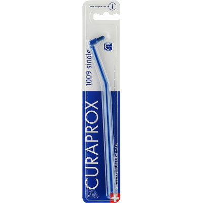 Зубна щітка Curaprox CS 1009 Single & Sulcular 9 мм Монопучкова Темно-синя (CS 1009-01)