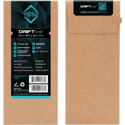 Термопрокладка Iceberg Thermal DRIFTIce Thermal Pad 40mmx120mm 0.5mm (DRIFTICE05-B0A)